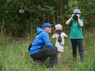 Spielerisches Kennenlernen der NABU-Arbeit am Bodensee - Foto: L. Hornung