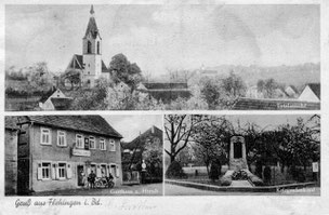 Postkarte Sickingen 1936