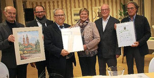 Haben eine Neuordnung im Vorstand des Villinger Geschichts- und Heimatvereins zustande gebracht (von links): Hasko Froese, Andreas Flöß, Günther Rath, Helga und Werner Echle sowie Helmut Kury. Foto: Heinig