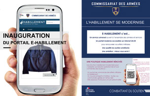 Inauguration du portail e-Habillement des Armées françaises.