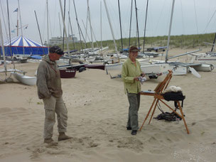 Rene Plein Air & Corry Kooy at Noordwijk