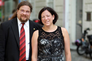 Angelika Sacher und Klaus Bergmaier. Foto: WEINFRANZ