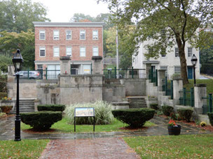 Roger Williams Memorial is at the site of an old spring