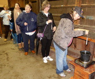 Making Hand-Dipped Candles was Very Popular