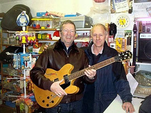 Eric Clapton in shop
