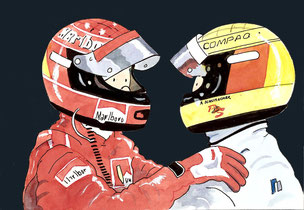 Michael & Ralf Schumacher by Muneta & Cerracín