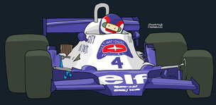 Patrick Depailler by Muneta & Cerracín