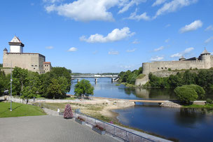 Russisch-estnische Grenze Iwangorod-Narva