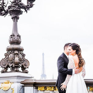 elopement in paris Alexandre 3 bridge