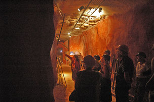 visite guidée de la mine avec Julie