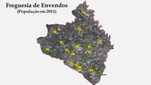Mação - Número de habitantes dos lugares, em 2011