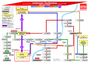 Der neue Liniennetzplan für Taufkirchen - Jetzt bestellen!