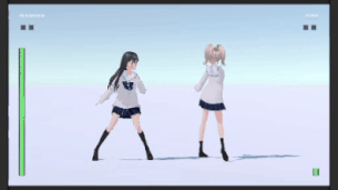 1P側と2P側でカメラの挙動を変えたサンプル
