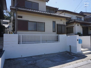 タイル、アプローチ、ぬりかべ仕上、エクステリア、袖ヶ浦市、君津市