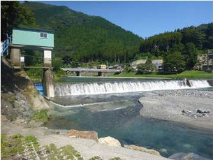 河川用水施設の写真