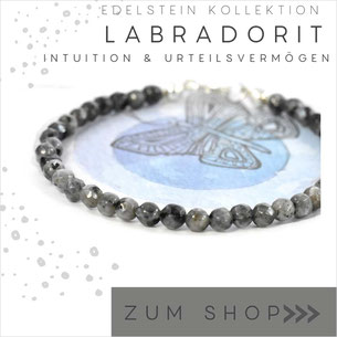 Labradorit  Edelstein Armband und 925 Silber Verschluß