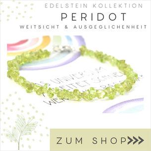 Peridot grünes Edelstein Armband und 925 Silber Verschluß