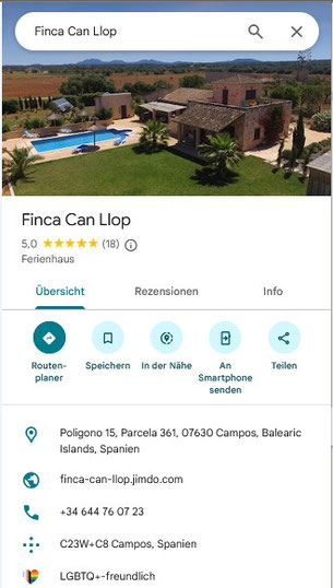 Ferienfinca Ferienhaus Urlaub