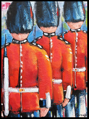 Énergique huile sur toile 24x18