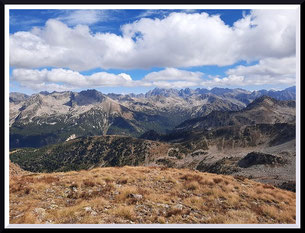 Cime des Lauses et lacs de Millefonts