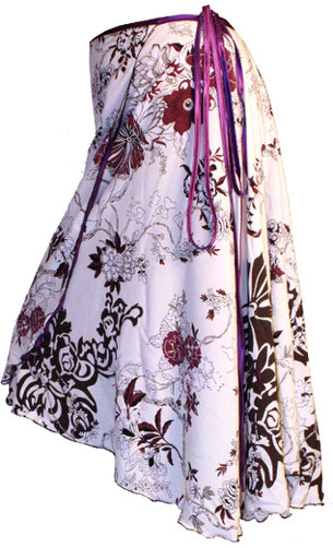 Wickelrock, Wrap skirt, Blumen, Floral