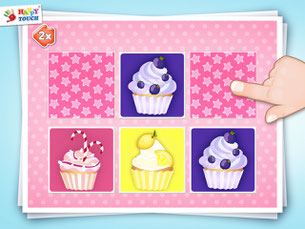Activity Finde die Paare: Essen - Apps für Kleinkinder und Kinder ab 2 Jahren - von Happy Touch Kinderspiele ®