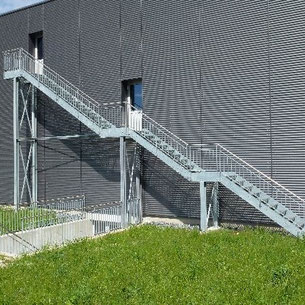 Treppe Aussen Metall Luzern Willisau Stadelmann Metallbau AG