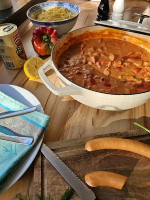Würstchengulasch einfach und schnell gekocht