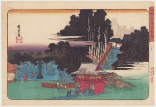 Famous Places of Edo, Visiting the Meguro Fudô Temple (SOLD)