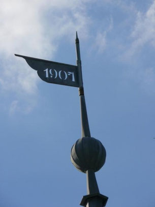 Wetterfahne auf dem Wasserturm