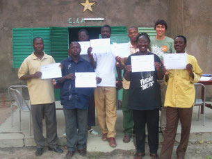 Mission de solidarité à Léo, au Burkina Faso (2008).