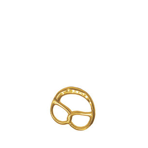 M & S Size Brezel Anhänger in gold für Halsketten eine Geschenk Ideen aus Stuttgart und Süddeutschland. 
