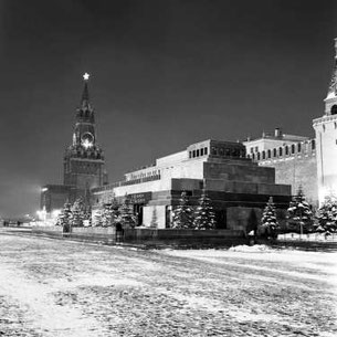 Leninmausoleum im Winter 1950er Jahre