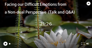 facing your difficult emotions from a non-dual perspective