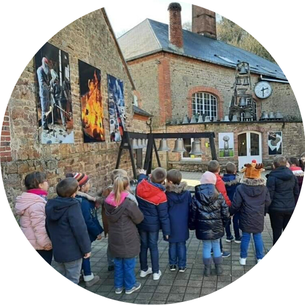 Visite Fonderie de cloches Eleves Ecole Maupas Percy-en-Normandie