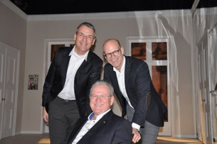 v. li. Jens Peter Cordes, Projektkoordinator Werner Dressler und Ingo Nürnberger