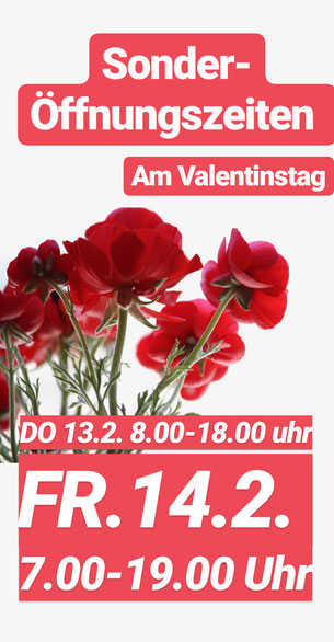 Valentinstag Freitag 14 Februar Blumen Luger Grein