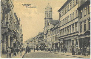 Weender Straße, Foto nach 1900. Stadtarchiv Göttingen 