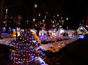 An Avenue of Holiday Lights at LaSalette Shrine