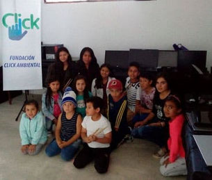 reciclaje de tecnología aquí en la Fundación Click