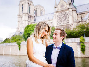 elopement in paris near notre dame de paris