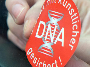 Markiert: Autos können mit sogenannter «künstlicher DNA» gekennzeichnet werden. Foto: Andrea Warnecke