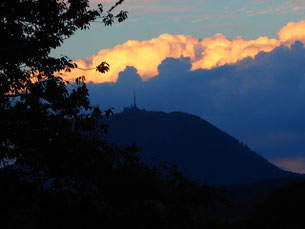 am Abend zog ein schweres Gewitter auf