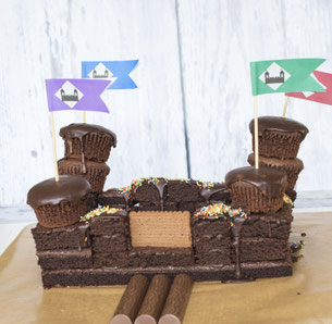 Schoko-Ritterburg für den Kindergeburtstag