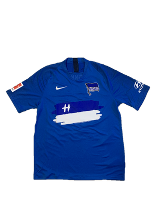 Bundesliga  8. Spieltag Hertha Trikot BSC Berlin Nike Neu 2020 Corona BVB Hyundai Trikotsammlung Sammlung Neu aktuell jersey matchworn wo die Fahnen blau-weiß wehn