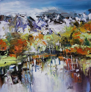 "Immensité profonde" - 40x40 (un clic pour fermer)