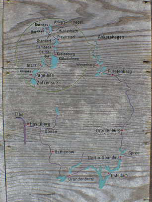 Havel Verlauf Karte an der Havelquelle Ankershagen