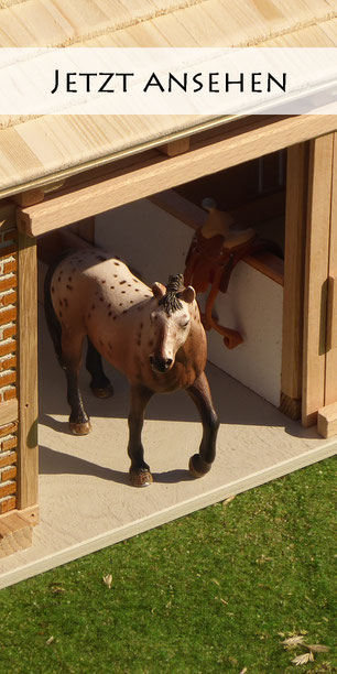 Großer Unterstand für Schleich Pferde