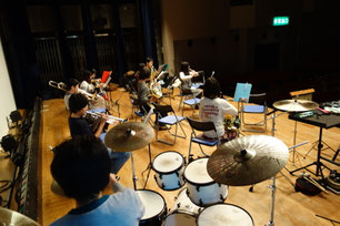 あじさい会館、音出し中