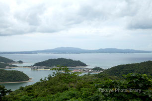 沖縄写真　六田原展望台眺望　塩屋湾